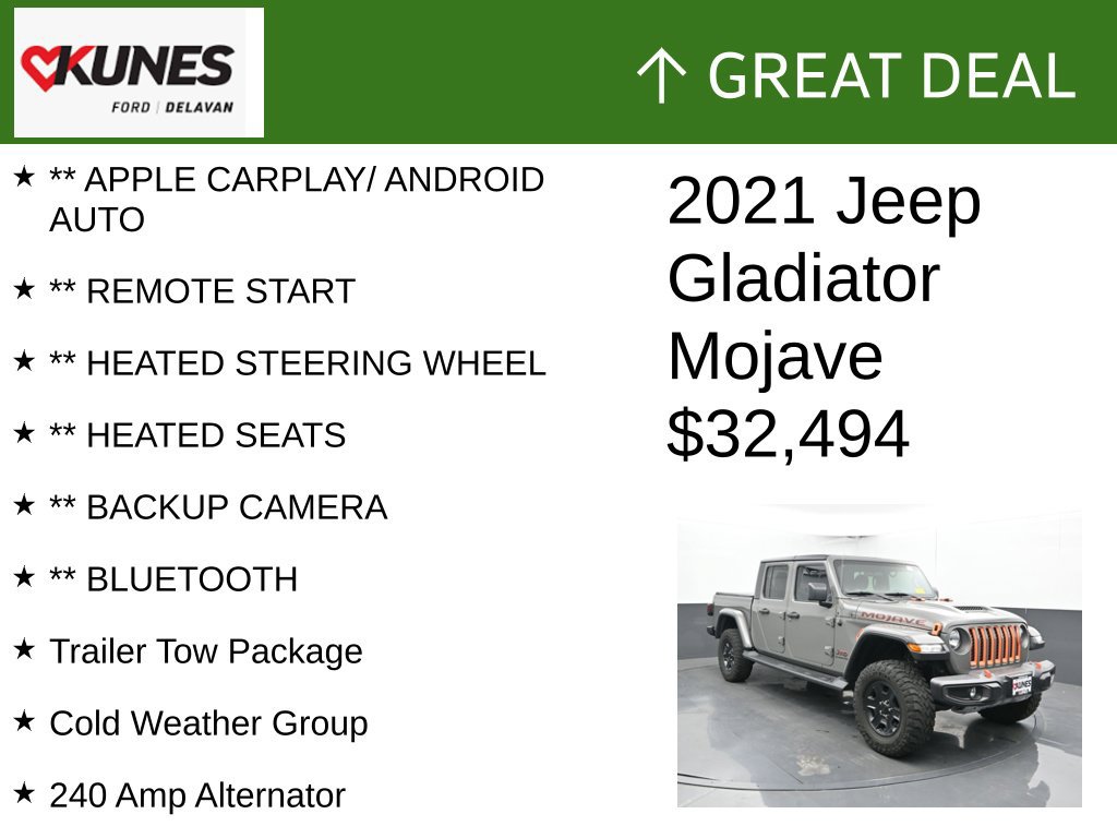 Used 2021 Jeep Gladiator Mojave w/ Cold Weather Group AWD/4WD image 2