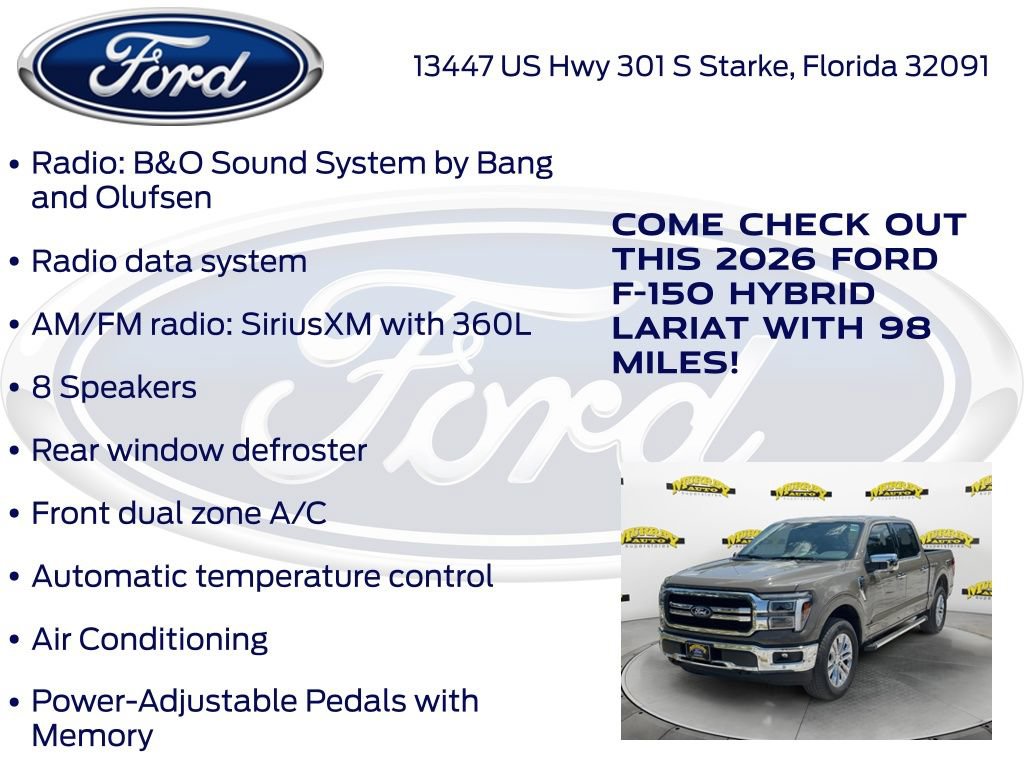 New 2026 Ford F150 Lariat w/ Equipment Group 501A Mid AWD/4WD image 25