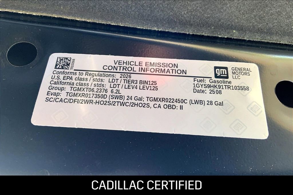 Certified 2026 Cadillac Escalade V w/ LPO, Floor Liner Package image 30