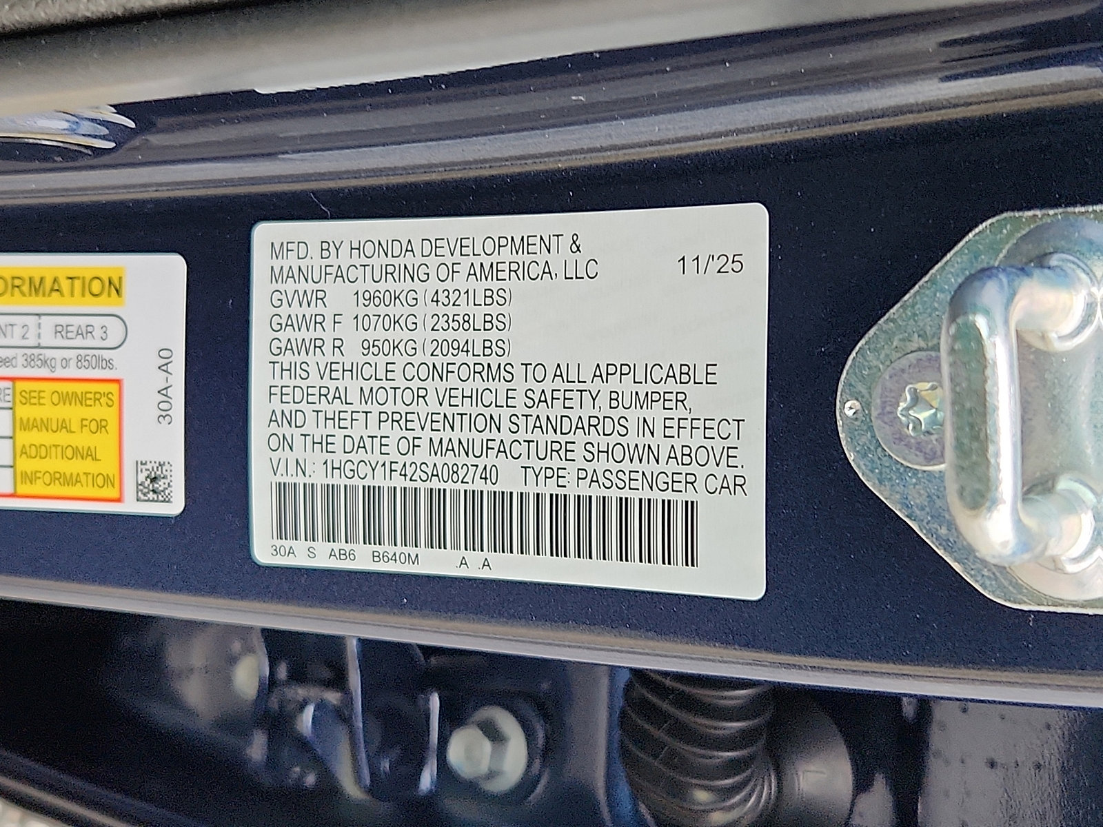 New 2025 Honda Accord SE image 16