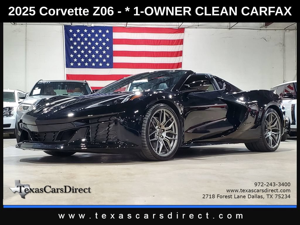 Used 2025 Chevrolet Corvette Z06 RWD image 1