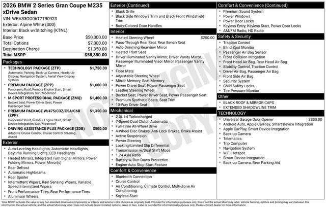 Used 2026 BMW M235i xDrive w/ Technology Package image 39