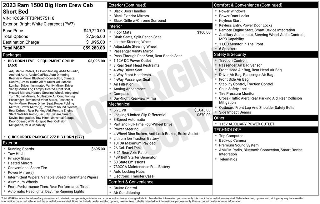 Used 2023 RAM 1500 Big Horn AWD/4WD image 5