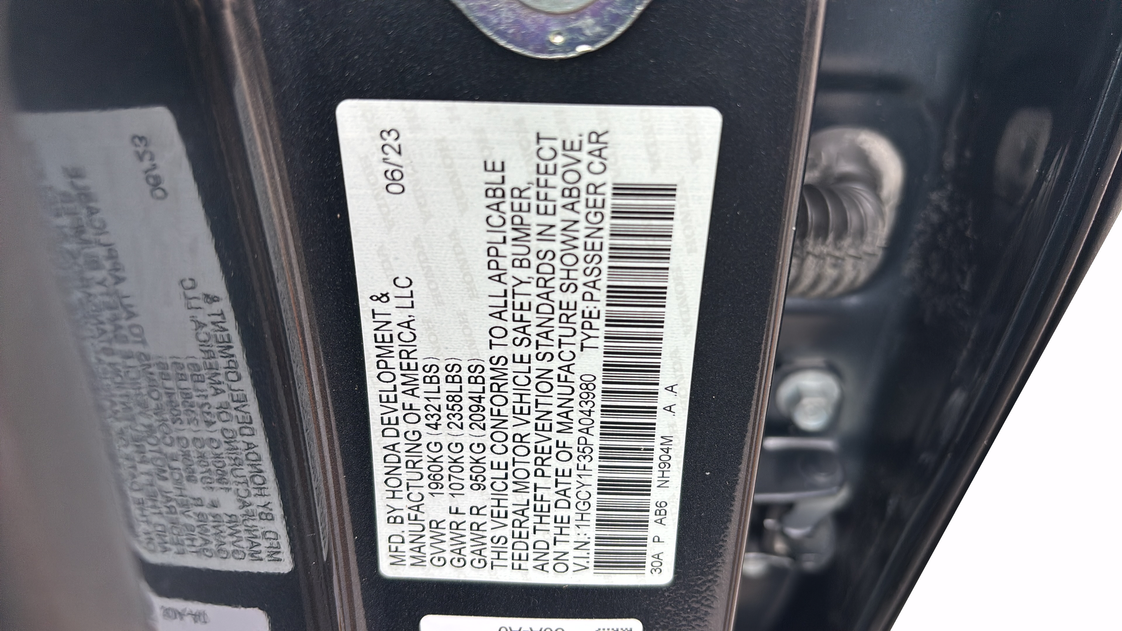 Certified 2023 Honda Accord EX image 21