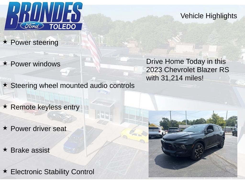 Used 2023 Chevrolet Blazer RS w/ Driver Confidence II Package FWD image 22