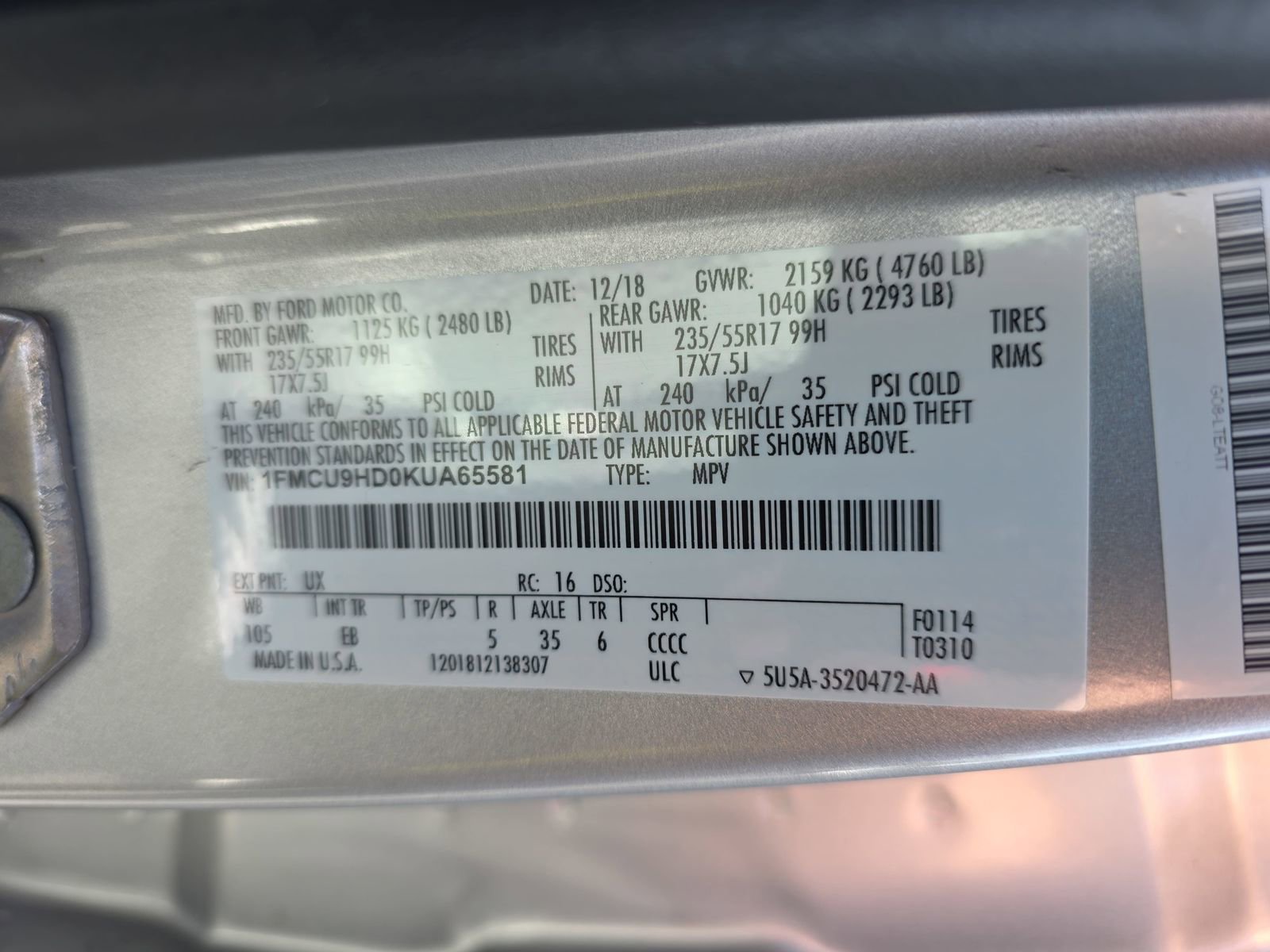 Used 2019 Ford Escape SEL image 34