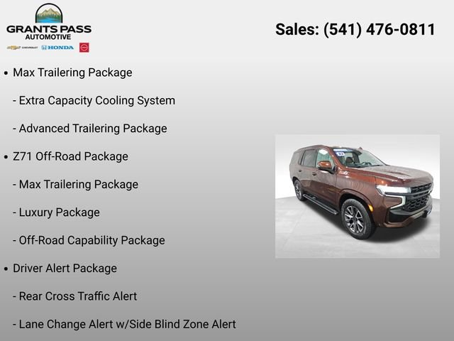 Certified 2023 Chevrolet Tahoe Z71 w/ Z71 Off-Road Package AWD/4WD image 6