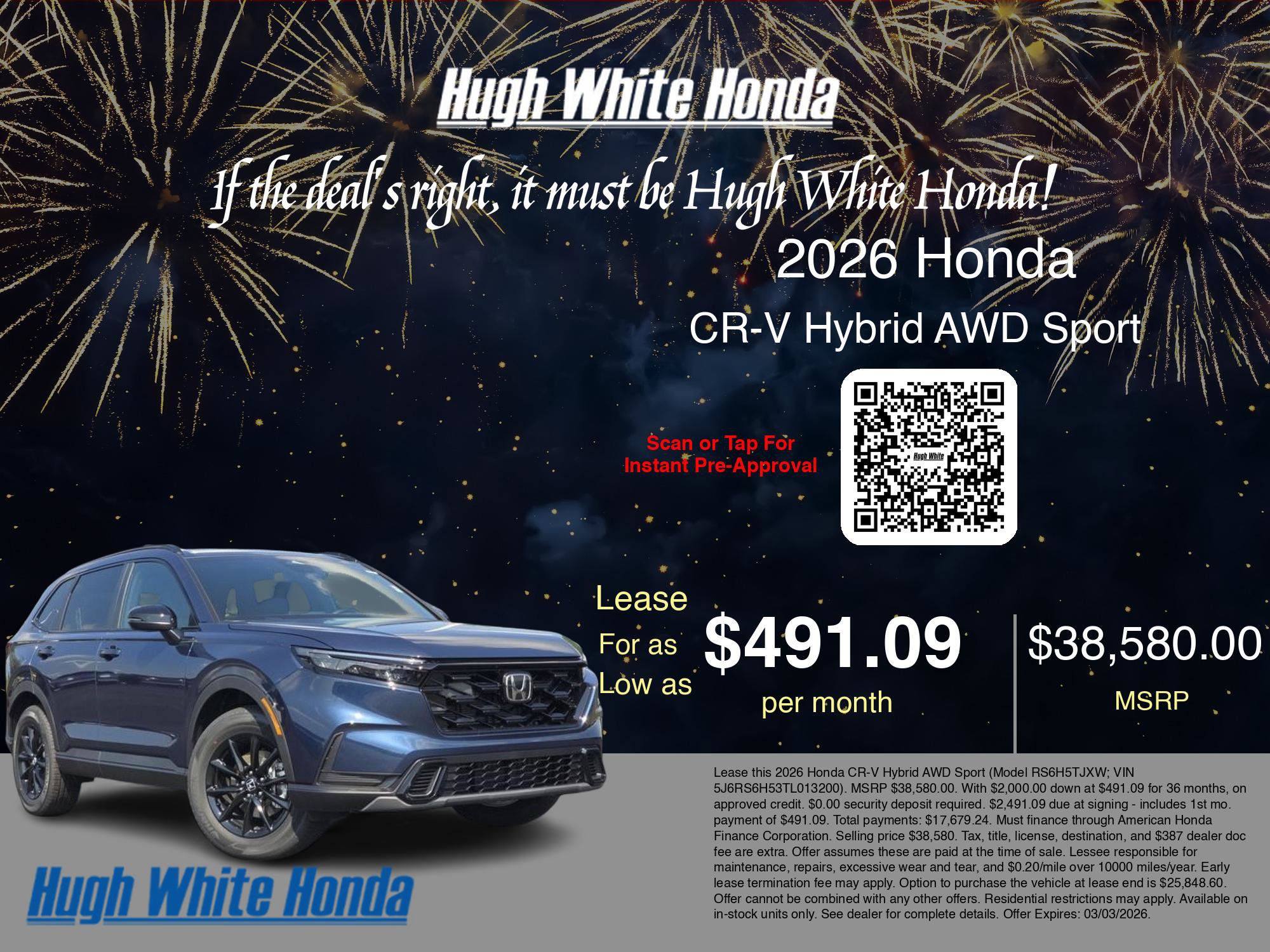 New 2026 Honda CR-V Sport image 3