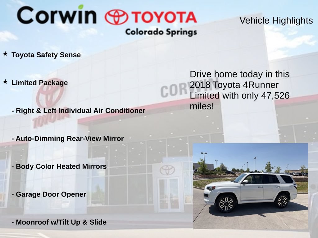 Used 2018 Toyota 4Runner Limited AWD/4WD image 7