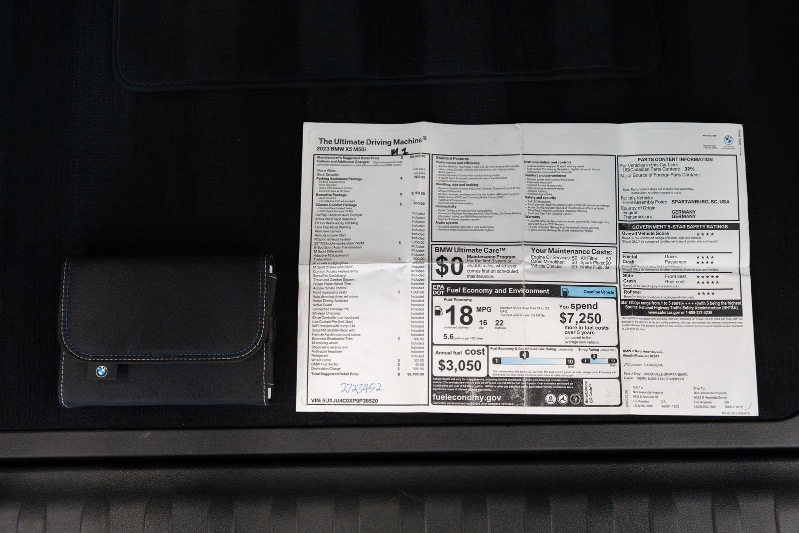 Used 2023 BMW X5 M50i w/ Executive Package AWD/4WD image 27