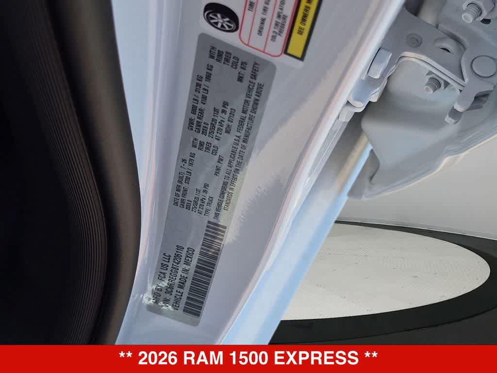 New 2026 RAM 1500 Express RWD image 34
