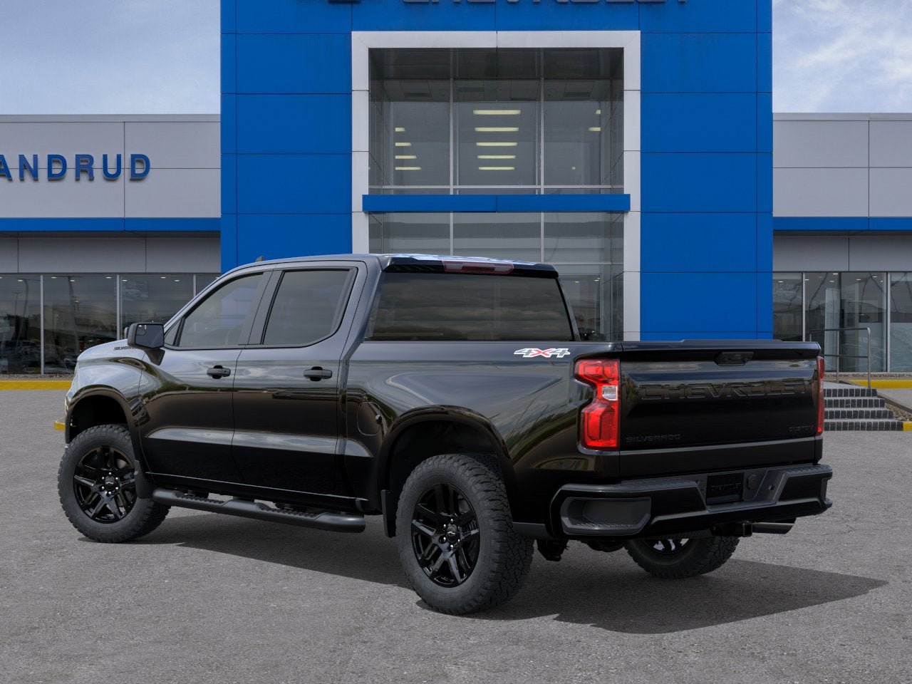New 2026 Chevrolet Silverado 1500 Custom w/ Turbomax Blackout Package AWD/4WD image 3