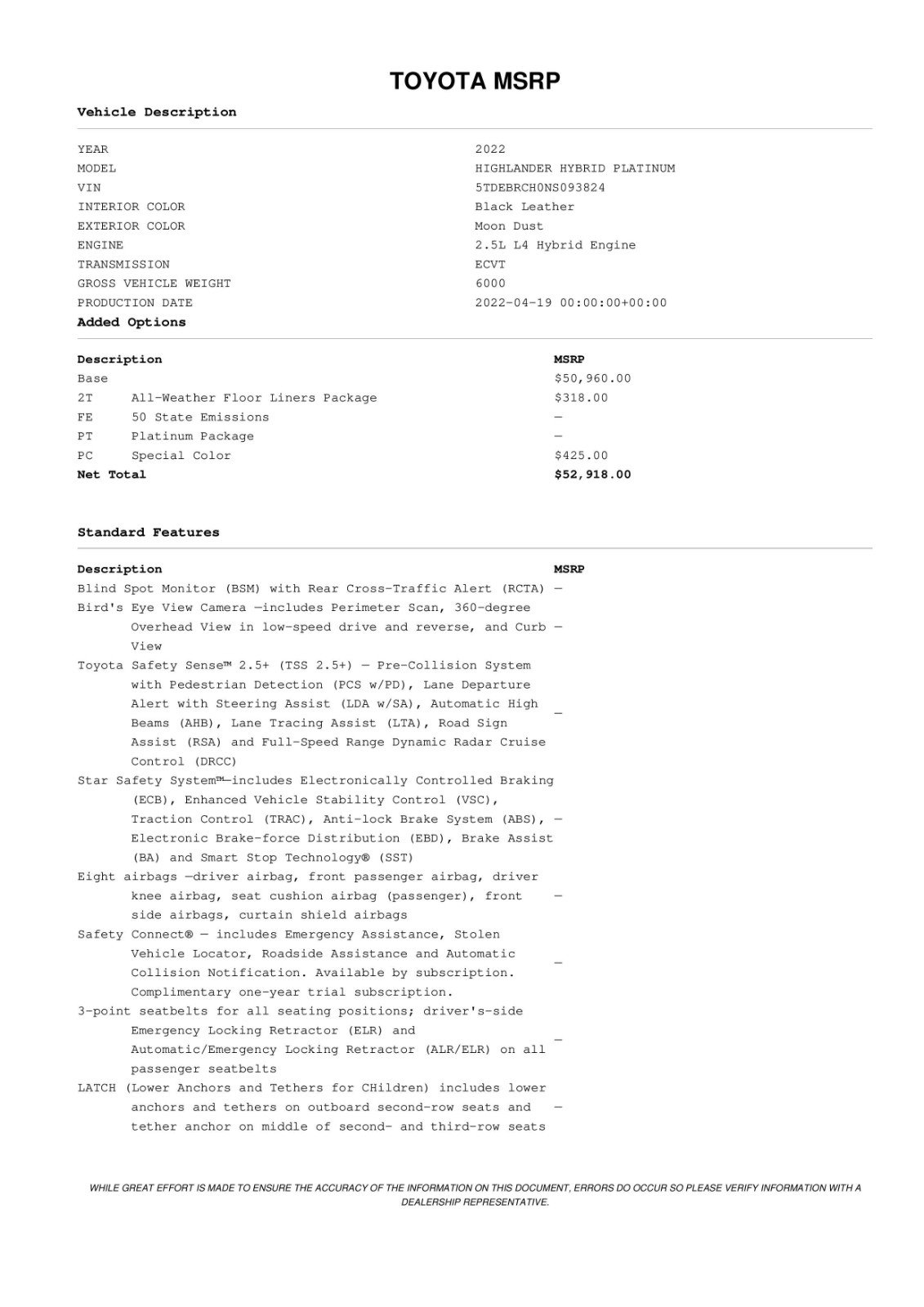 Used 2022 Toyota Highlander Platinum image 11