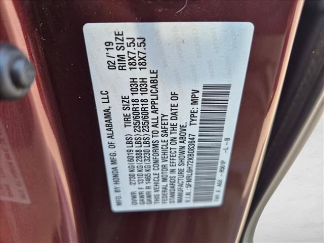 Certified 2019 Honda Odyssey EX-L image 25