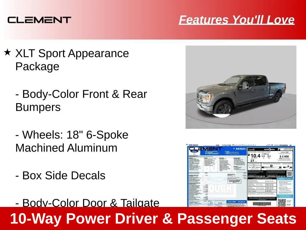 Used 2023 Ford F150 XLT w/ Equipment Group 302A High AWD/4WD image 68