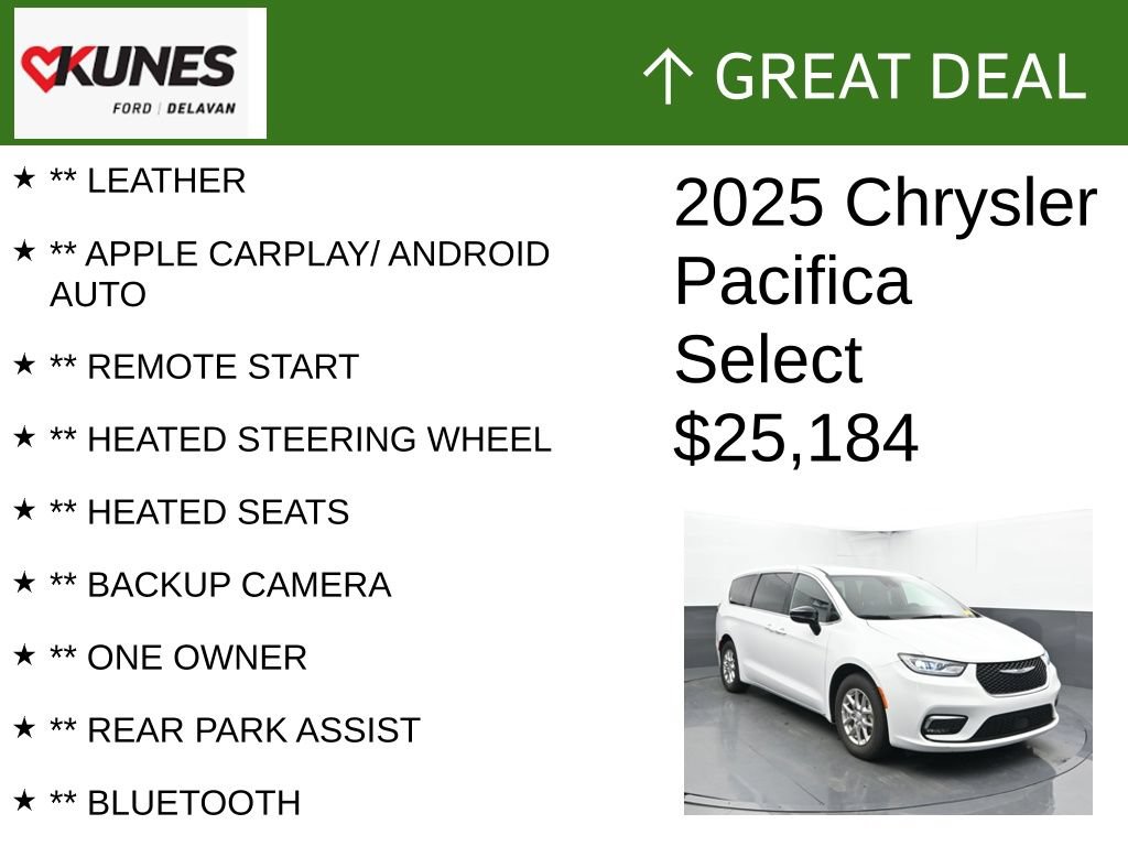 Used 2025 Chrysler Pacifica Select FWD image 2