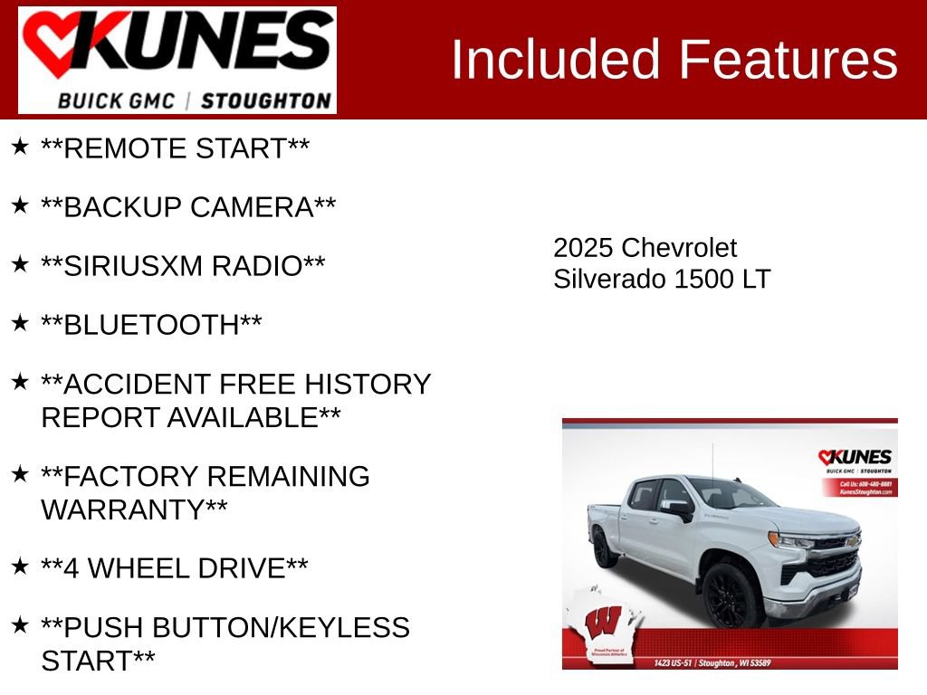 Used 2025 Chevrolet Silverado 1500 LT w/ Work Truck Package AWD/4WD image 2