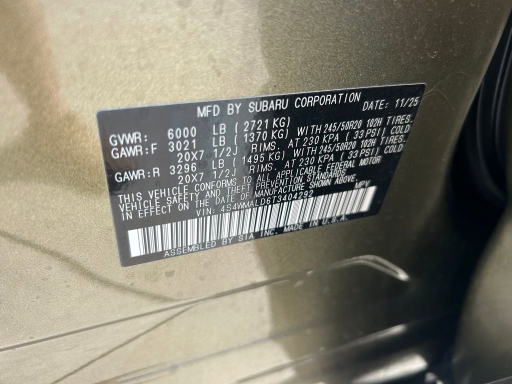 Used 2026 Subaru Ascent Bronze Edition AWD/4WD image 10