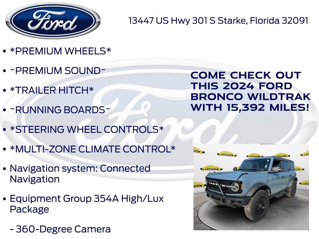 Certified 2024 Ford Bronco Wildtrak AWD/4WD image 17