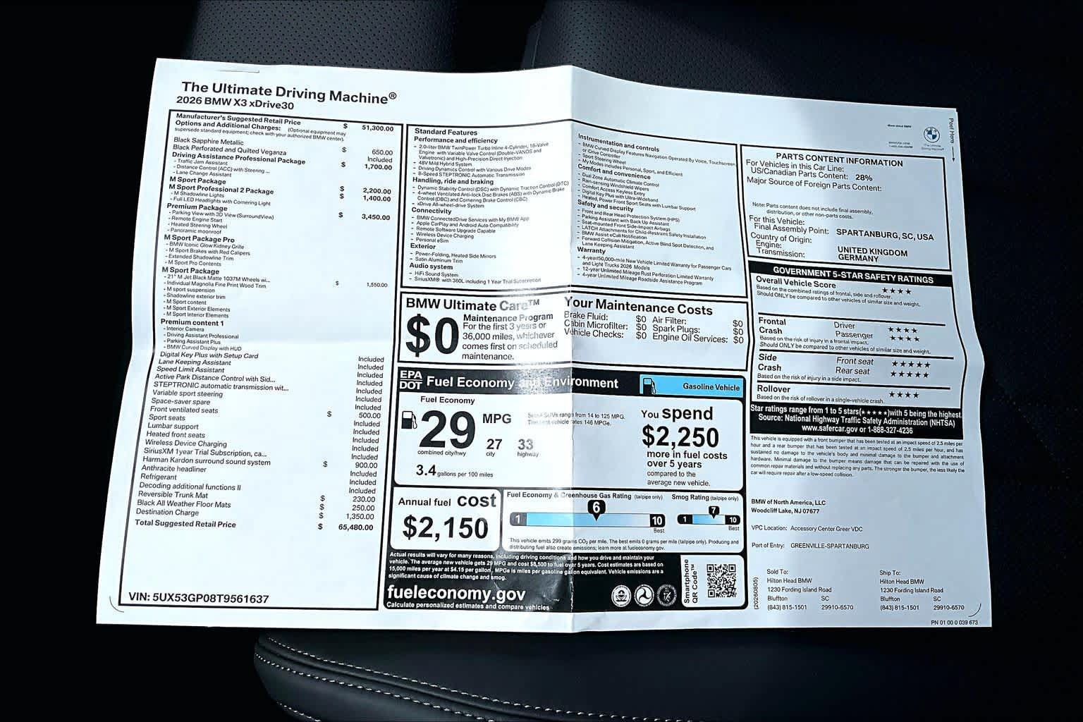 New 2026 BMW X3 xDrive30i w/ Premium Package AWD/4WD image 18