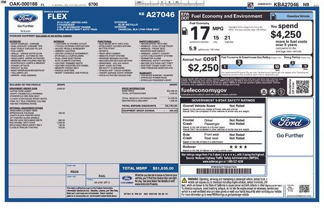 Used 2019 Ford Flex Limited w/ Equipment Group 303A AWD/4WD image 17