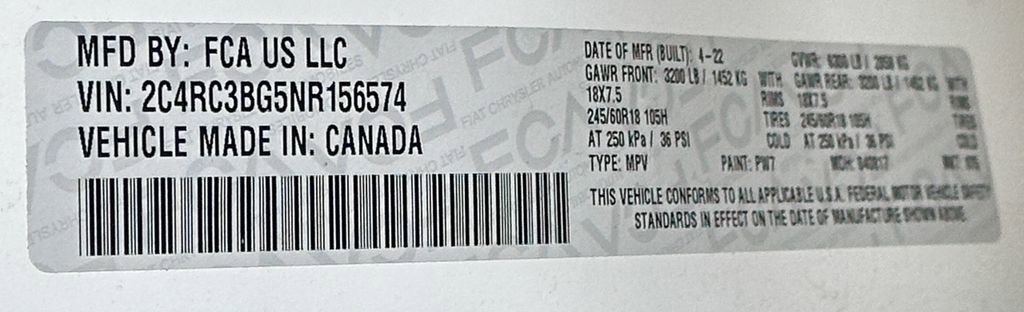 Certified 2022 Chrysler Pacifica Touring-L w/ S Appearance Package image 57