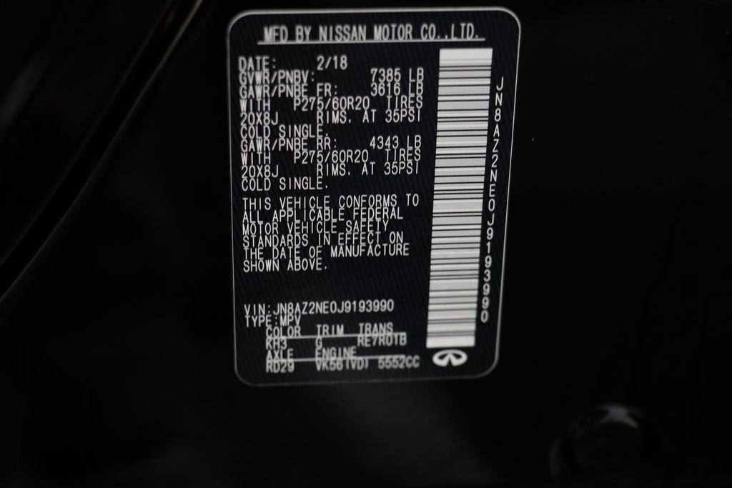 Used 2018 INFINITI QX80 4WD w/ All Season Package image 24