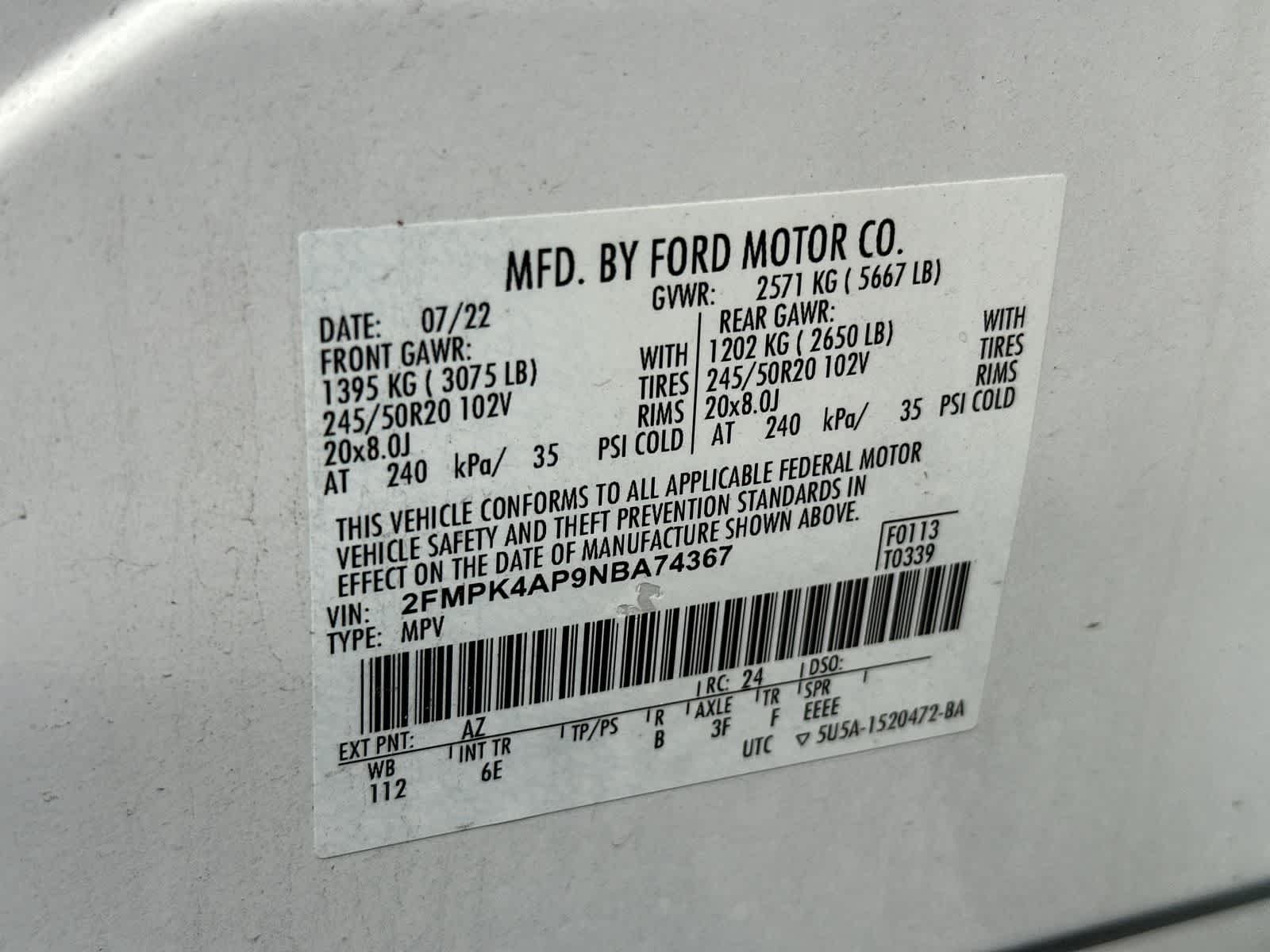 Used 2022 Ford Edge ST AWD/4WD image 23