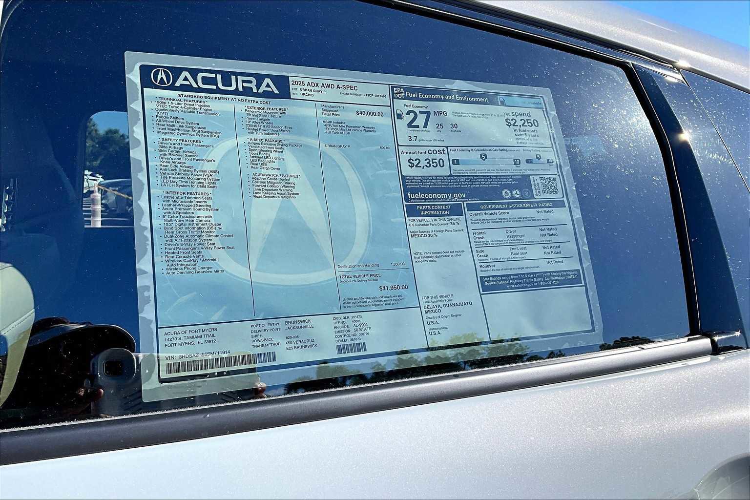 Certified 2025 Acura ADX A-Spec AWD/4WD image 22