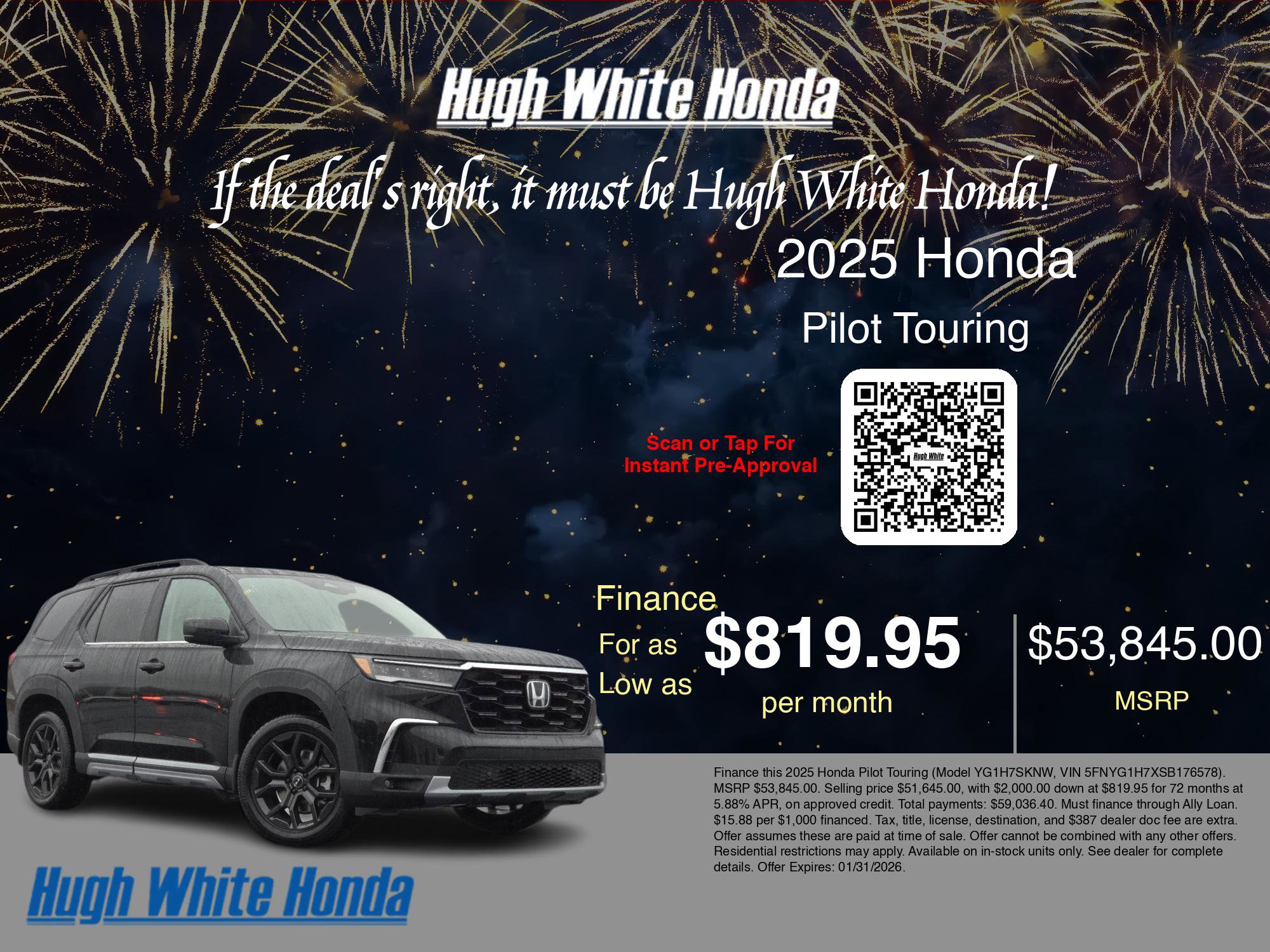 New 2025 Honda Pilot Touring image 7