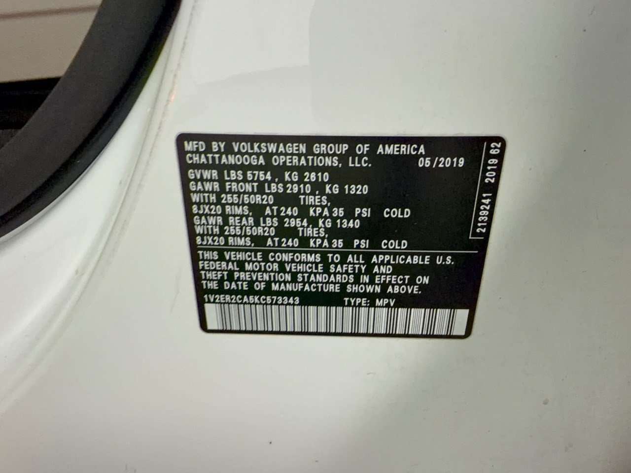 Used 2019 Volkswagen Atlas SEL FWD image 31