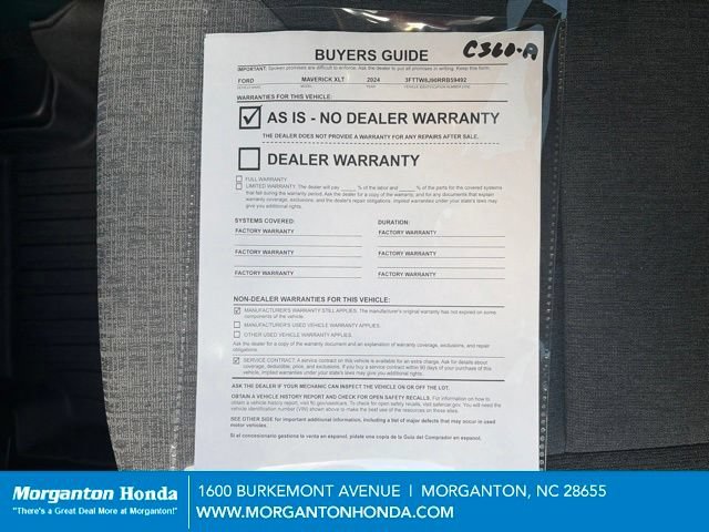 Used 2024 Ford Maverick XLT w/ XLT Luxury Package AWD/4WD image 31