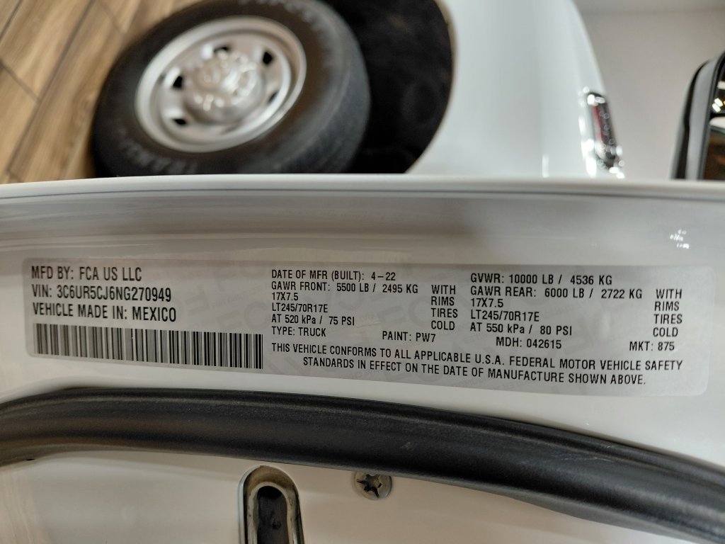 Certified 2022 RAM 2500 Tradesman AWD/4WD image 5