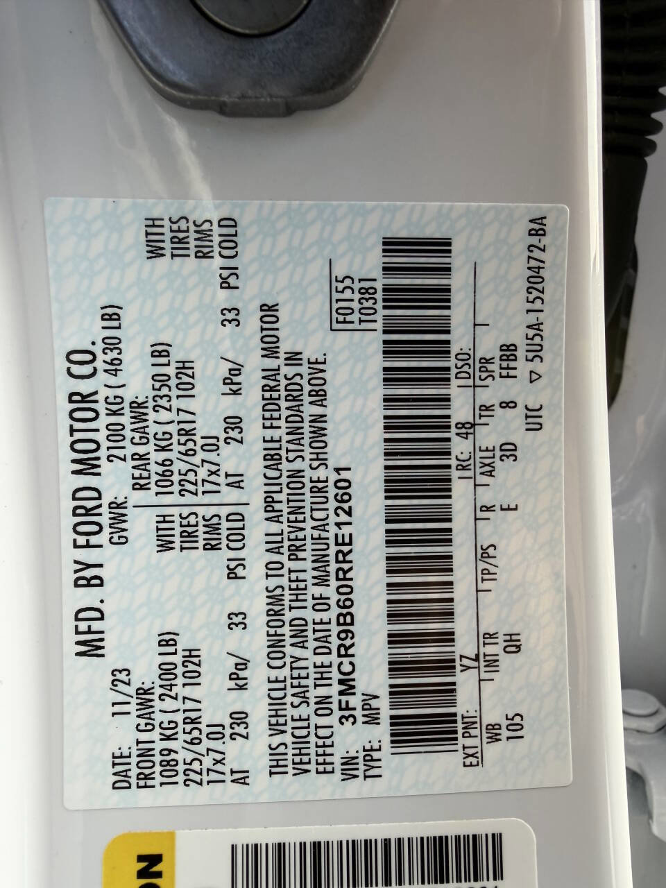 Used 2024 Ford Bronco Sport Big Bend w/ Convenience Package image 24