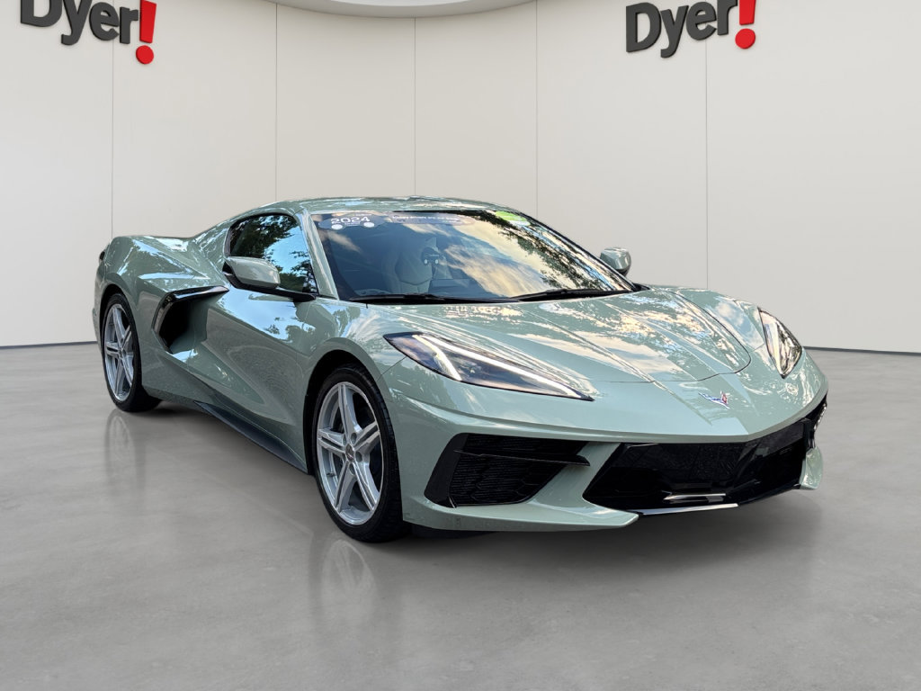Used 2024 Chevrolet Corvette Stingray Coupe w/ Chrome Exterior Badge Package RWD image 7