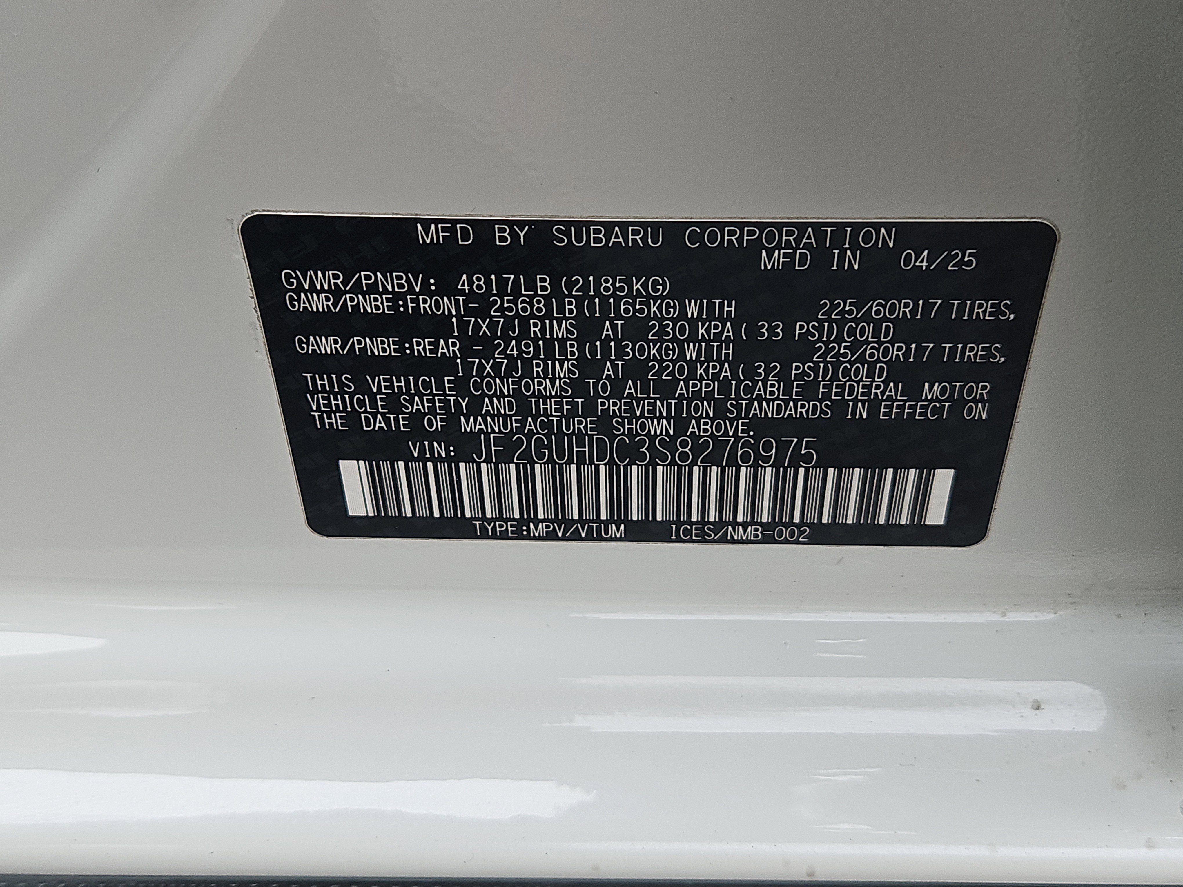 Certified 2025 Subaru Crosstrek 2.0i Premium image 7