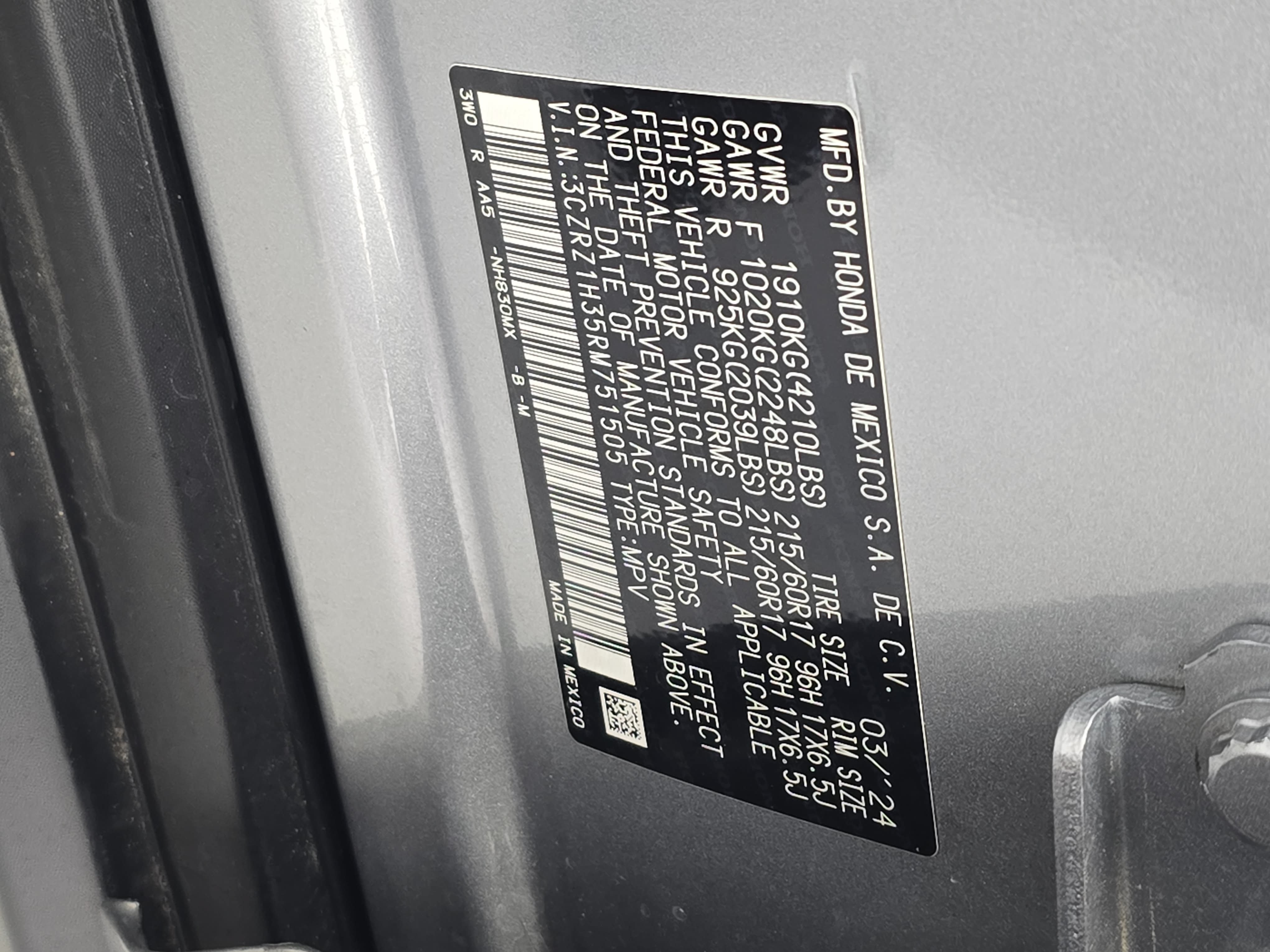 Used 2024 Honda HR-V LX image 32