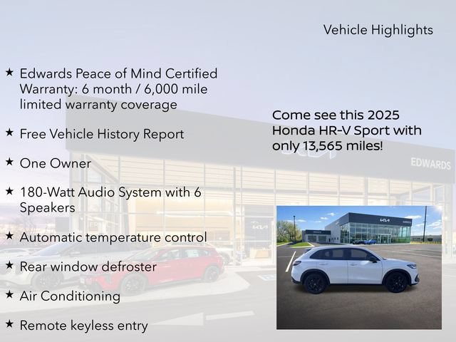 Used 2025 Honda HR-V Sport image 11