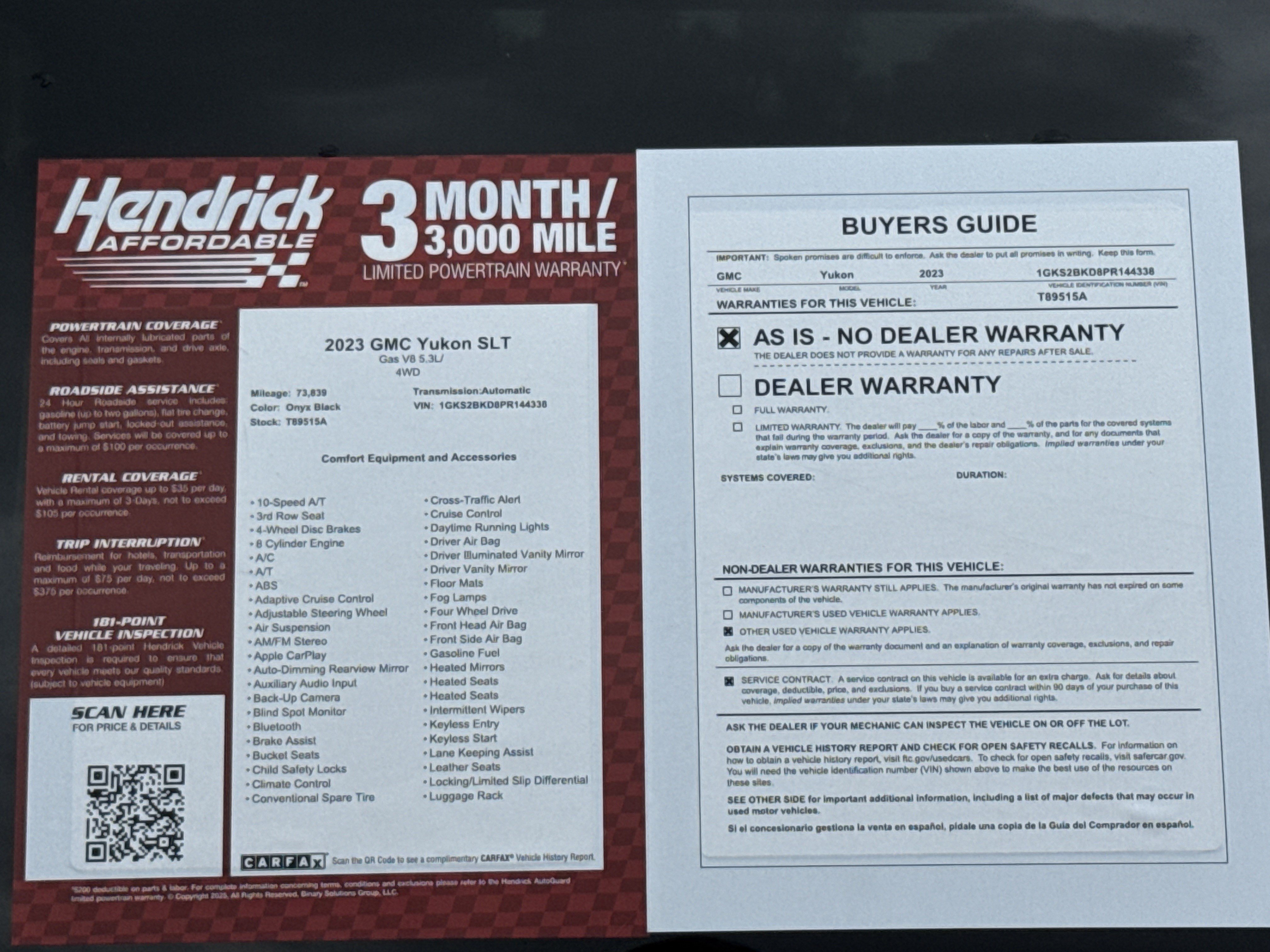 Used 2023 GMC Yukon SLT AWD/4WD image 40