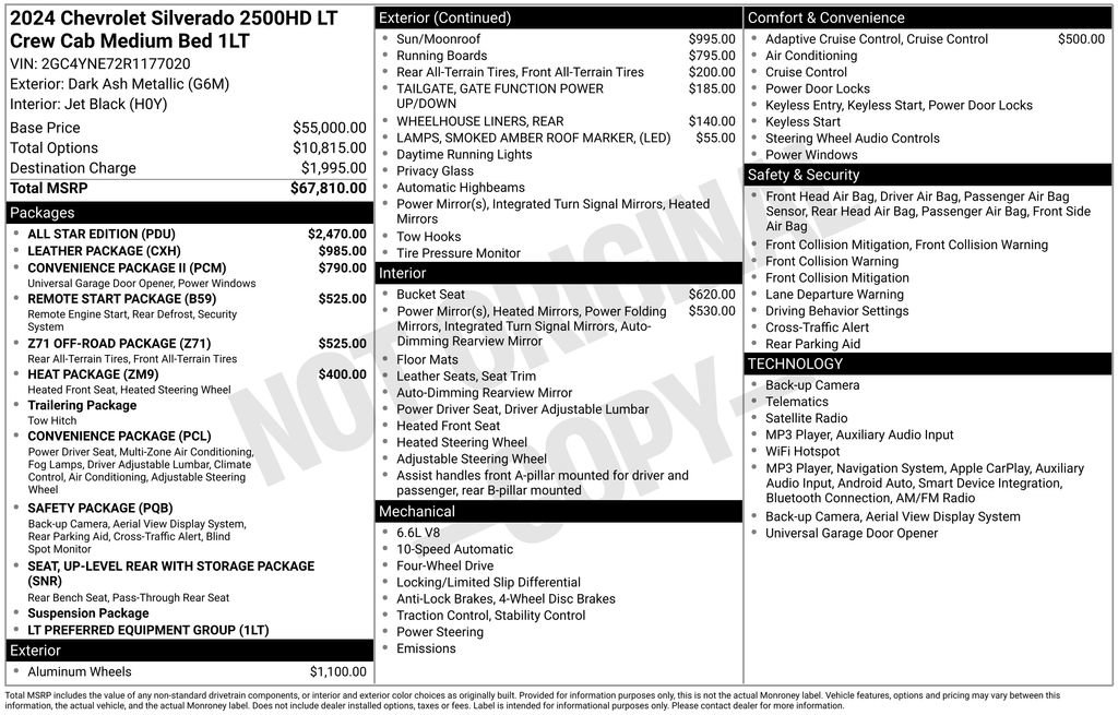 Used 2024 Chevrolet Silverado 2500 LT w/ All Star Edition AWD/4WD image 6