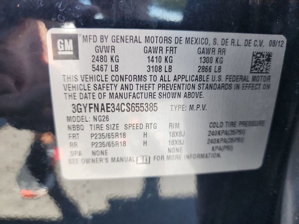 Certified 2012 Cadillac SRX Luxury FWD image 31