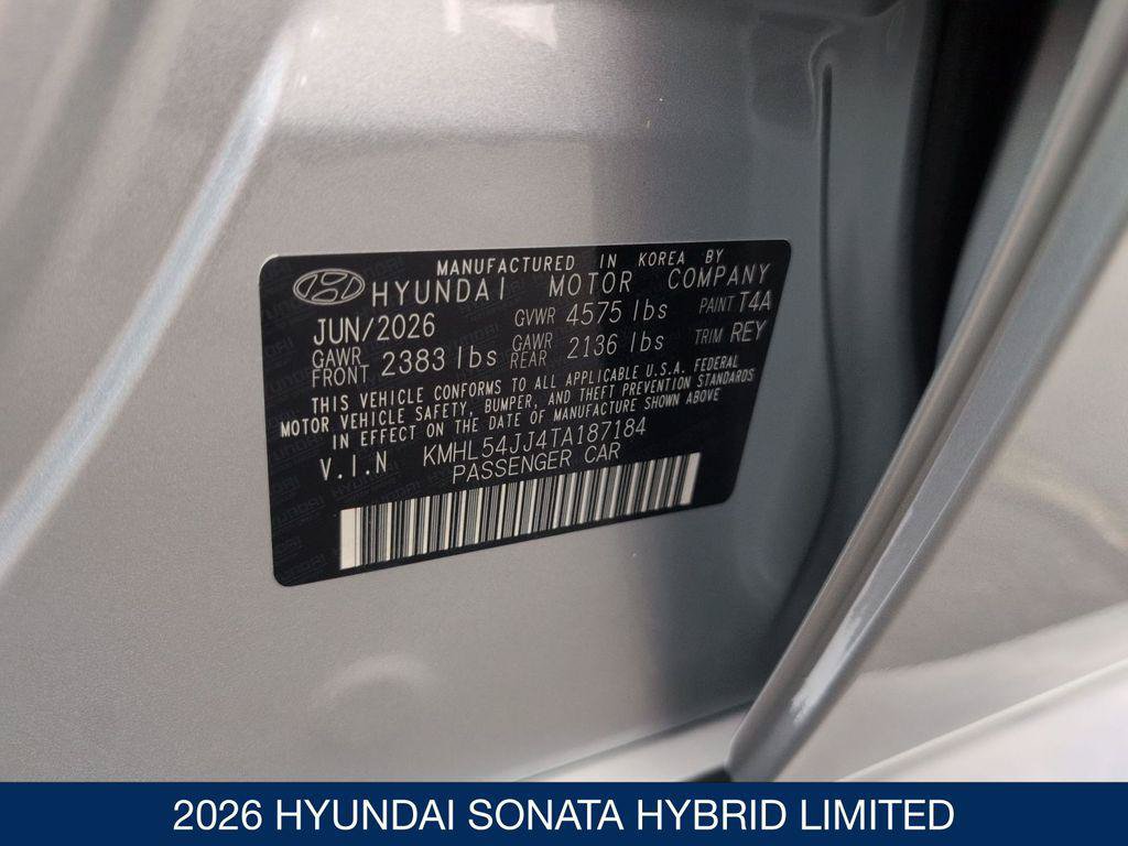 New 2026 Hyundai Sonata Limited FWD image 35