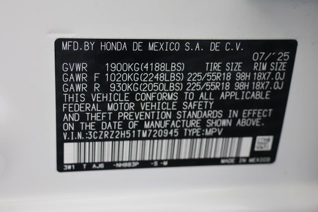 Certified 2026 Honda HR-V Sport image 29