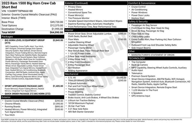 Used 2023 RAM 1500 Big Horn AWD/4WD image 12