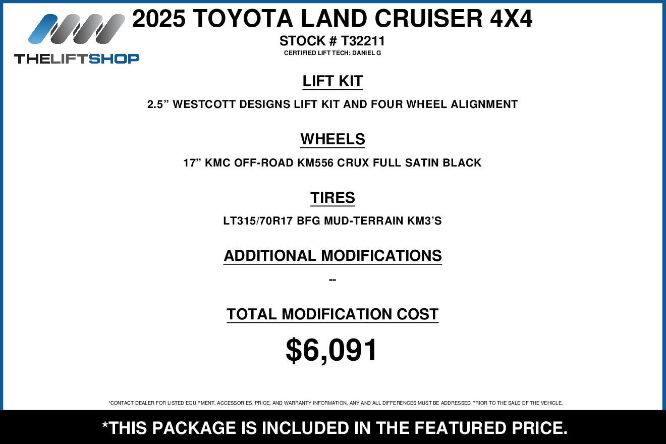 Used 2025 Toyota Land Cruiser 1958 image 2