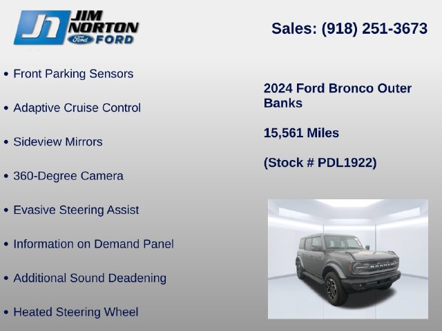 Used 2024 Ford Bronco Outer Banks AWD/4WD image 15