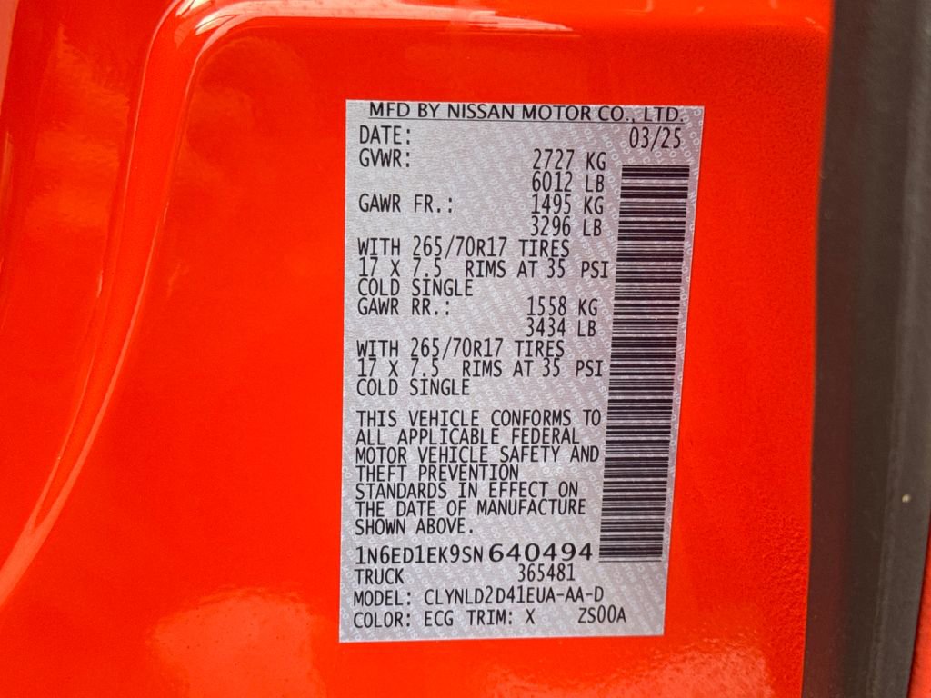 Certified 2025 Nissan Frontier PRO-4X image 31