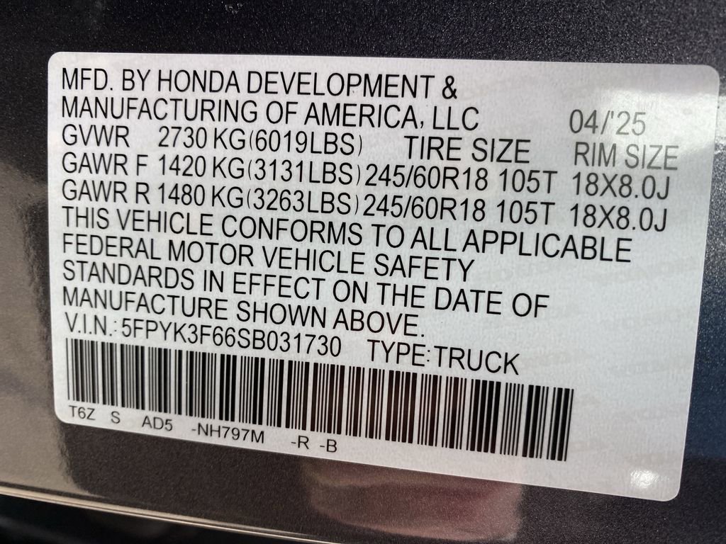 Used 2025 Honda Ridgeline TrailSport image 50