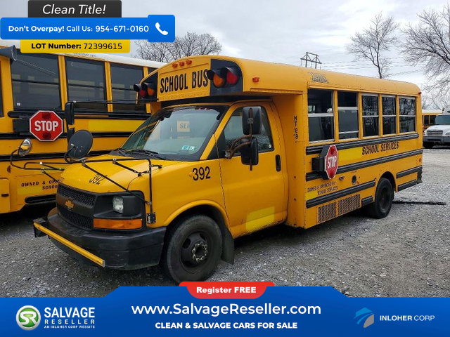 Used 2011 Chevrolet Express 3500 Extended w/ School Bus Package image 3