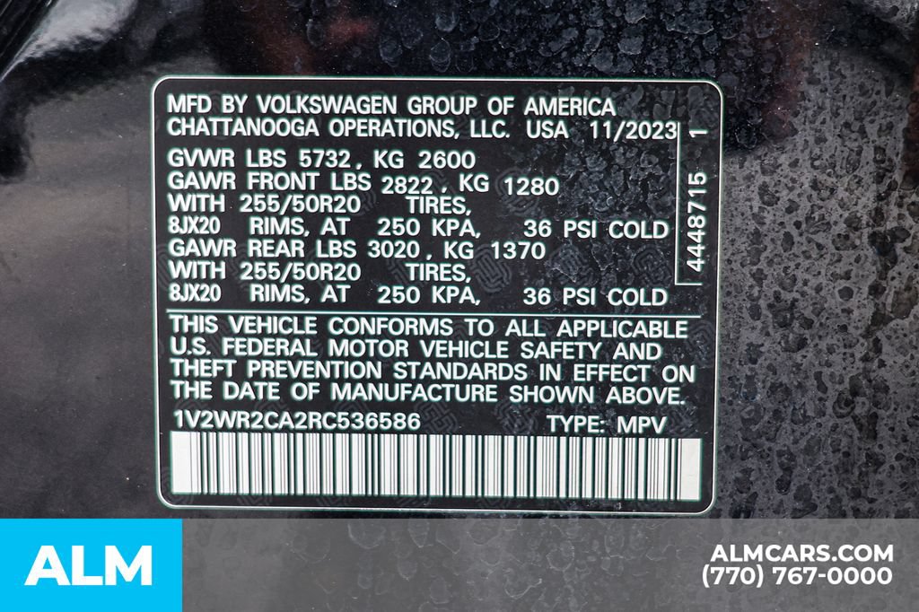 Used 2024 Volkswagen Atlas SE FWD image 60